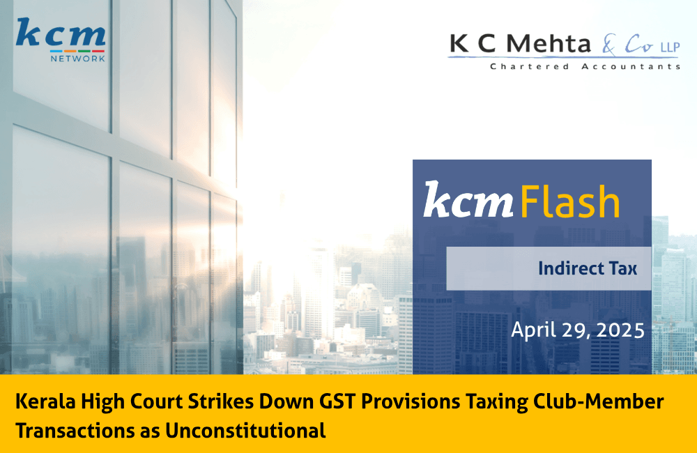 KCM Flash Keral High Court GST levy by association to members KCM Flash
